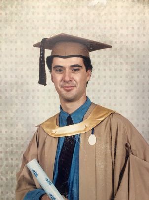  Jason O’Brien at graduation with the Convocation Medal