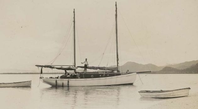 The Luana, at Snapper Island, 1928.