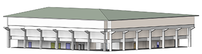 Cairns Library architectural drawing
